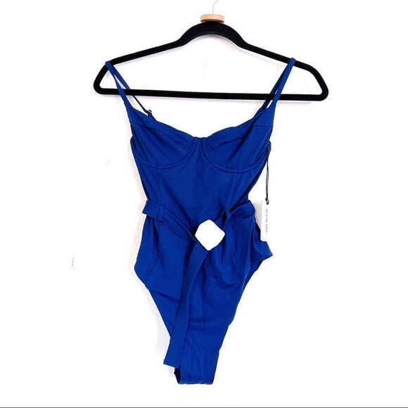Onia x WeWoreWhat Danielle One Piece in Navy size small - Picture 3 of 7